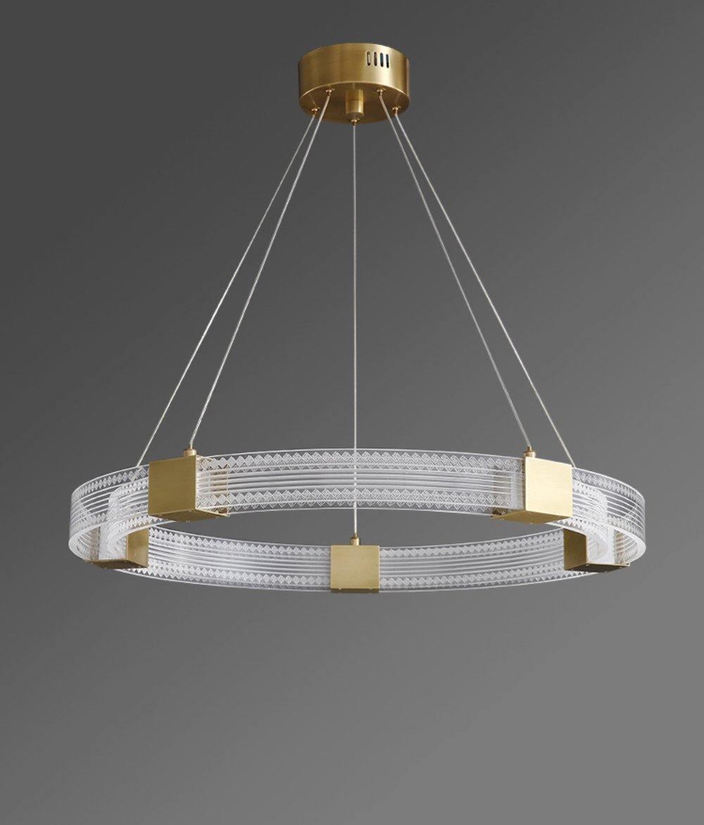 Eurdora moderne minimalistisk ringformet LED-lysekrone