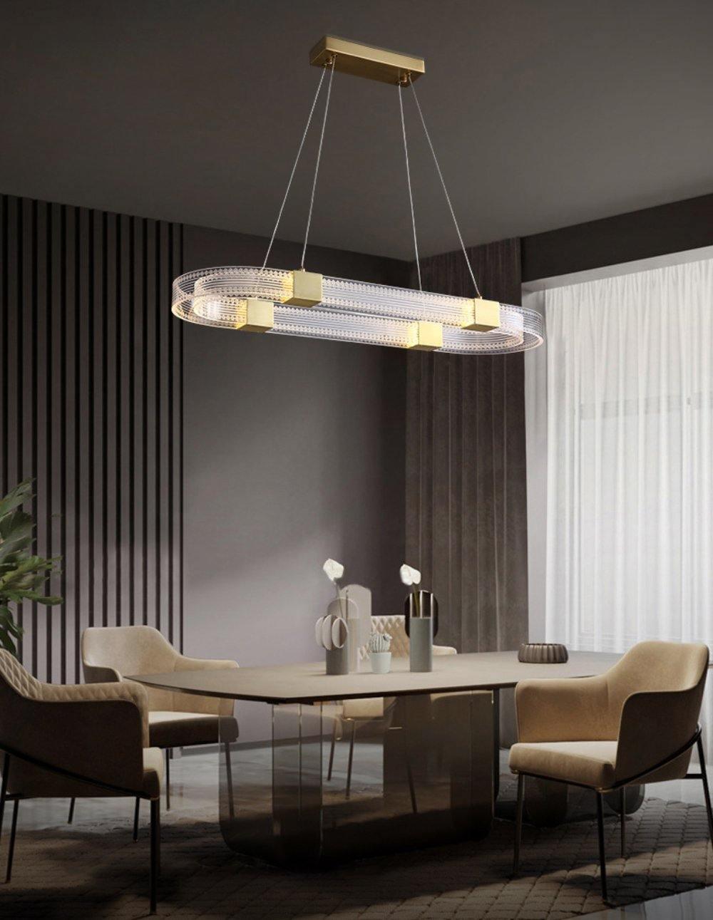 Eurdora moderni minimalistinen rengas-LED-kattokruunu