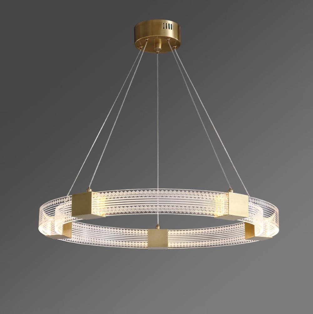Eurdora moderni minimalistinen rengas-LED-kattokruunu
