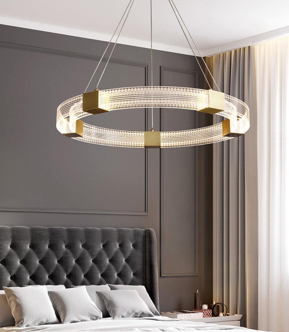 Eurdora moderne minimalistisk ringformet LED-lysekrone