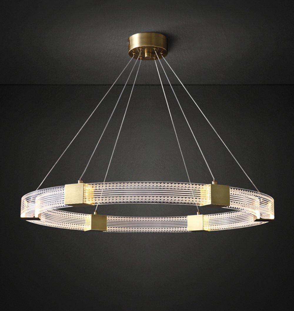 Eurdora moderni minimalistinen rengas-LED-kattokruunu