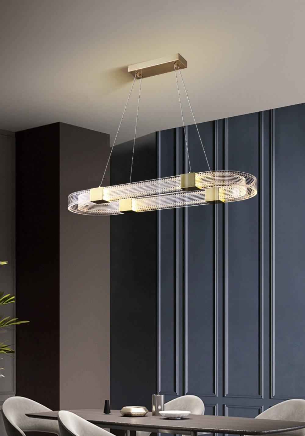 Eurdora moderne minimalistisk ringformet LED-lysekrone