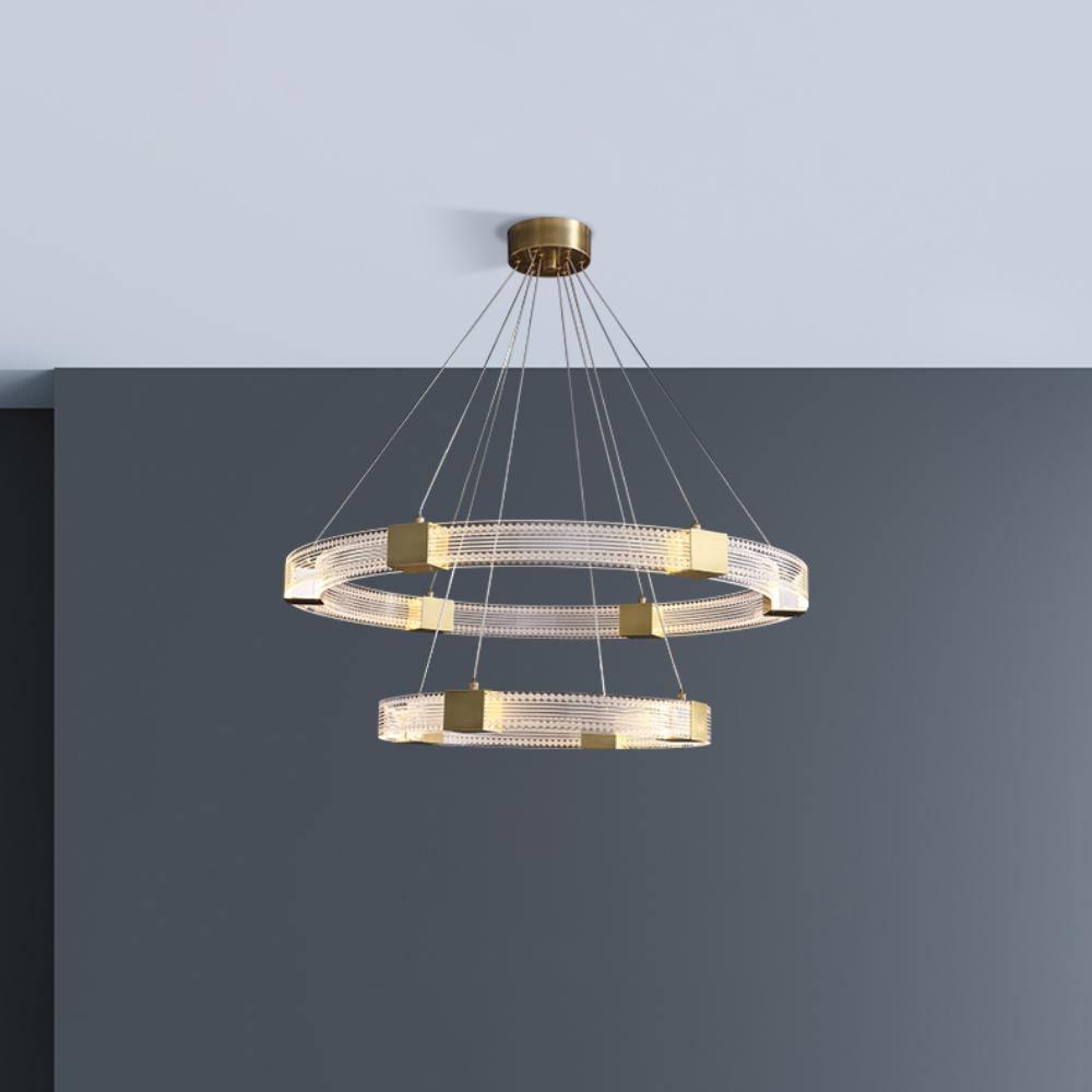 Eurdora moderne minimalistisk ringformet LED-lysekrone