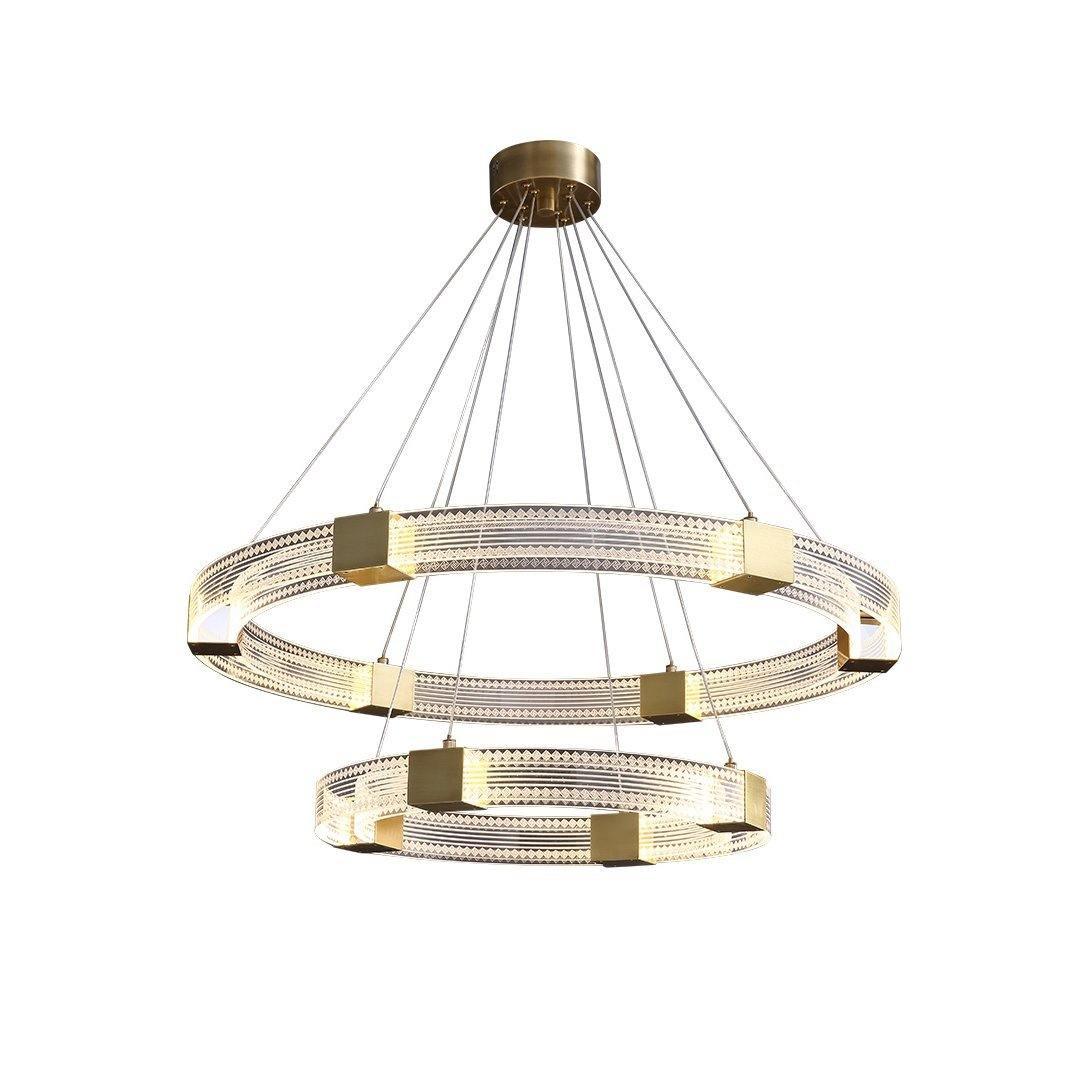Eurdora moderne minimalistisk ringformet LED-lysekrone