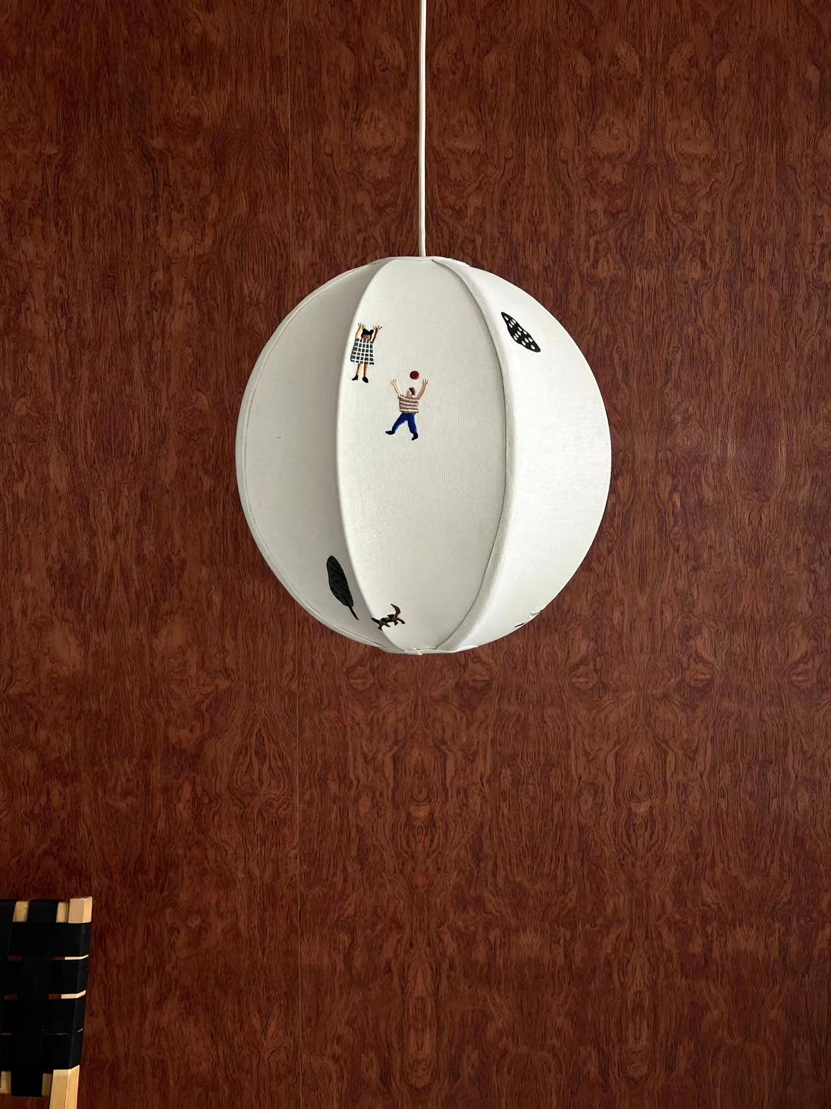 Wacell Kunstnerisk tekstilpendel i stof med swag-design
