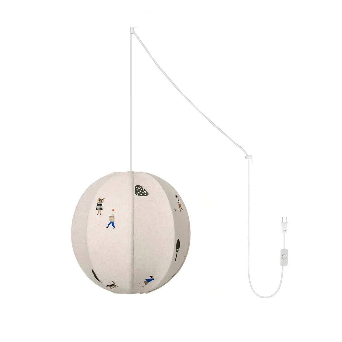 Wacell Kunstnerisk tekstilpendel i stof med swag-design