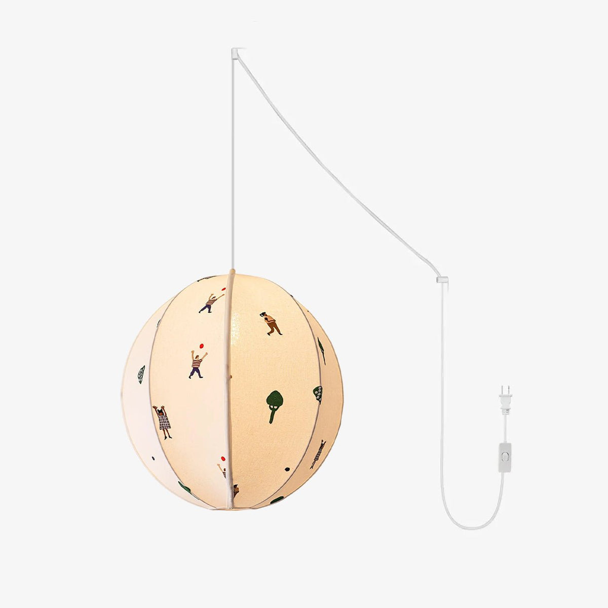 Wacell Kunstnerisk tekstilpendel i stof med swag-design