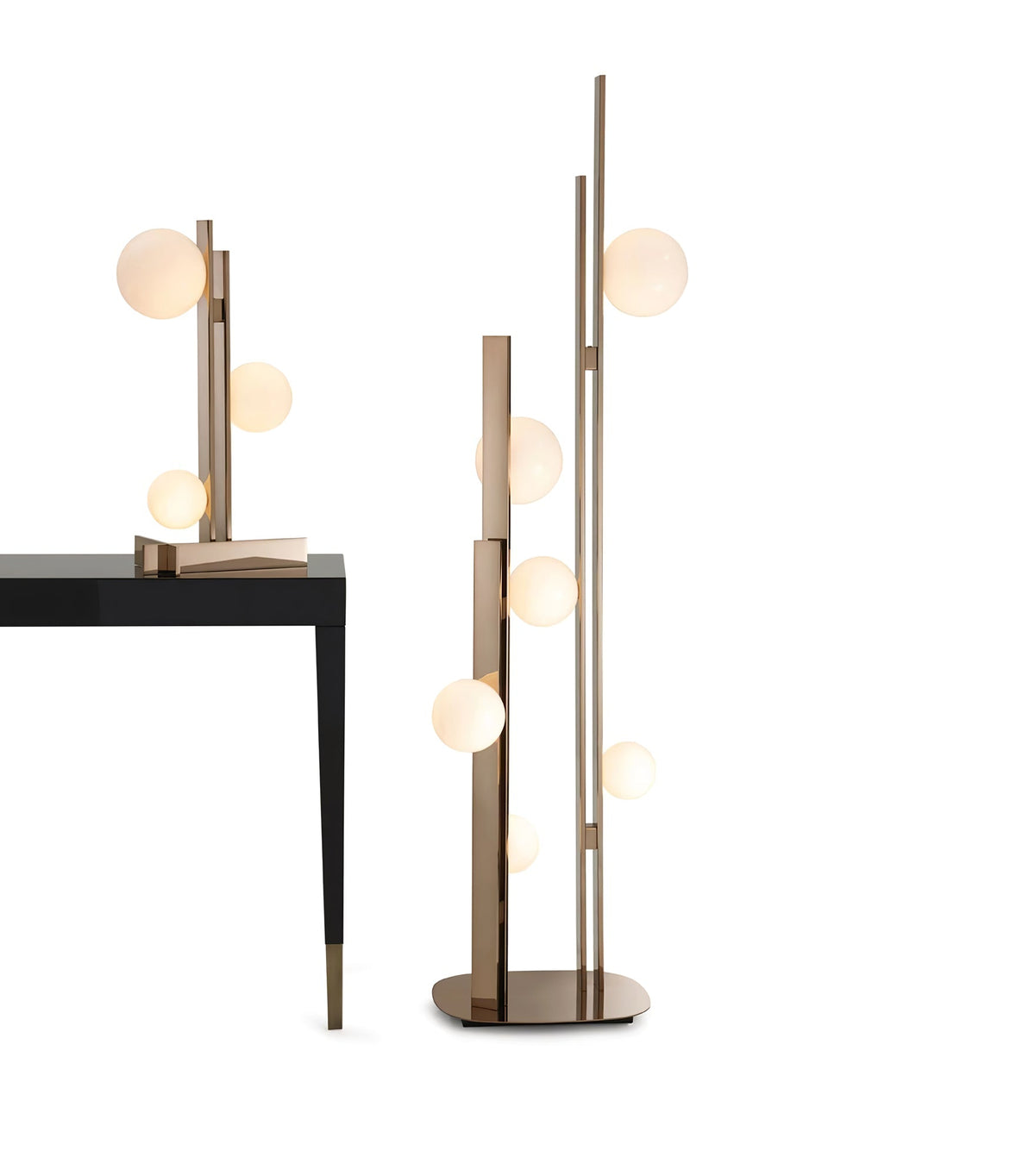 Luma moderne bordlampe i glas