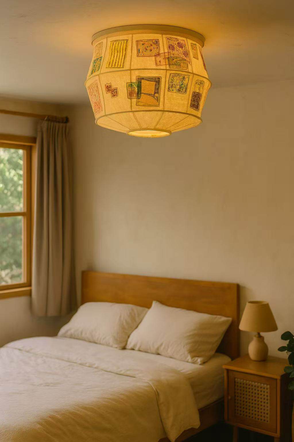 Eulalie patchwork-quilt-loftslampe