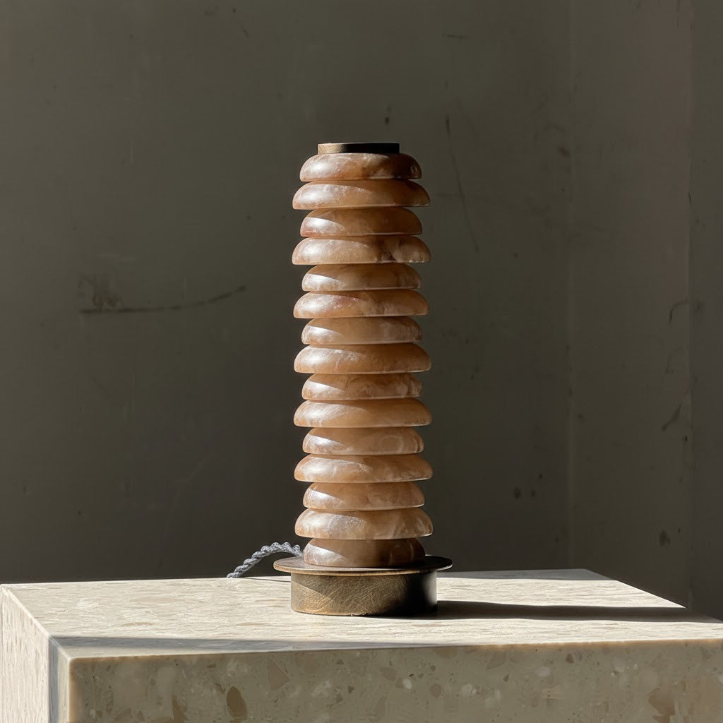 Albuira bordslampa i alabaster