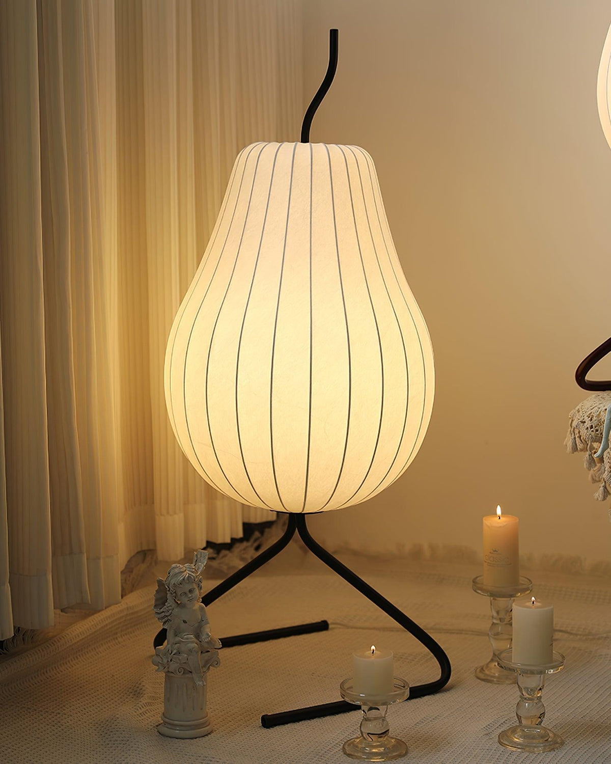 Calerielle minimalistisk pæreformet gulvlampe