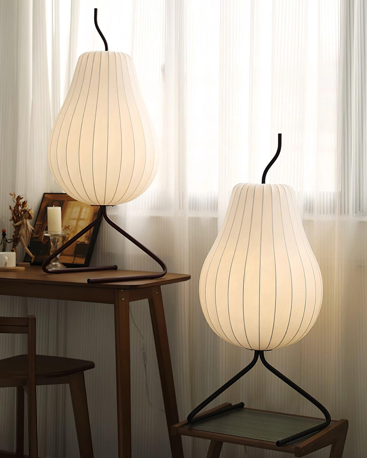 Calerielle minimalistisk pæreformet gulvlampe