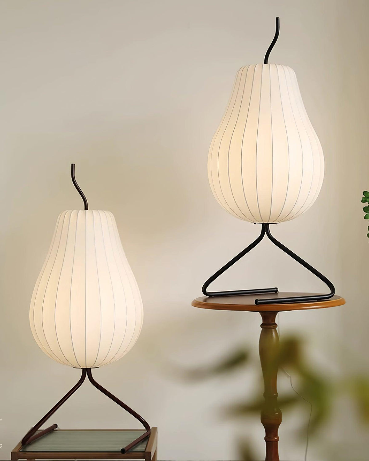 Calerielle minimalistisk päronformad golvlampa