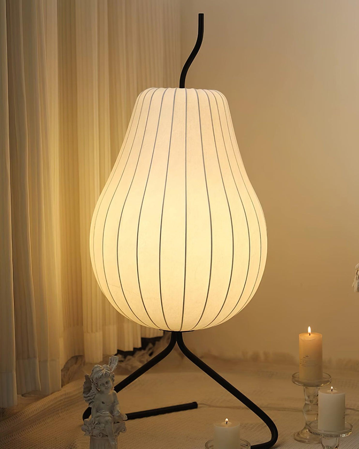 Calerielle minimalistisk pæreformet gulvlampe