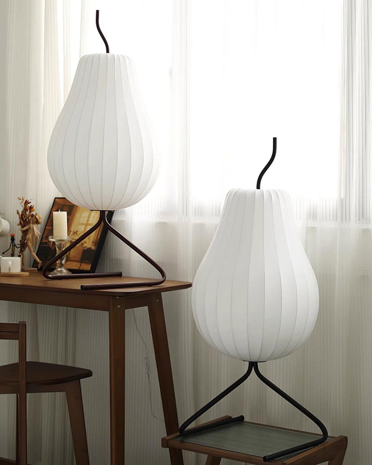 Calerielle minimalistisk pæreformet gulvlampe