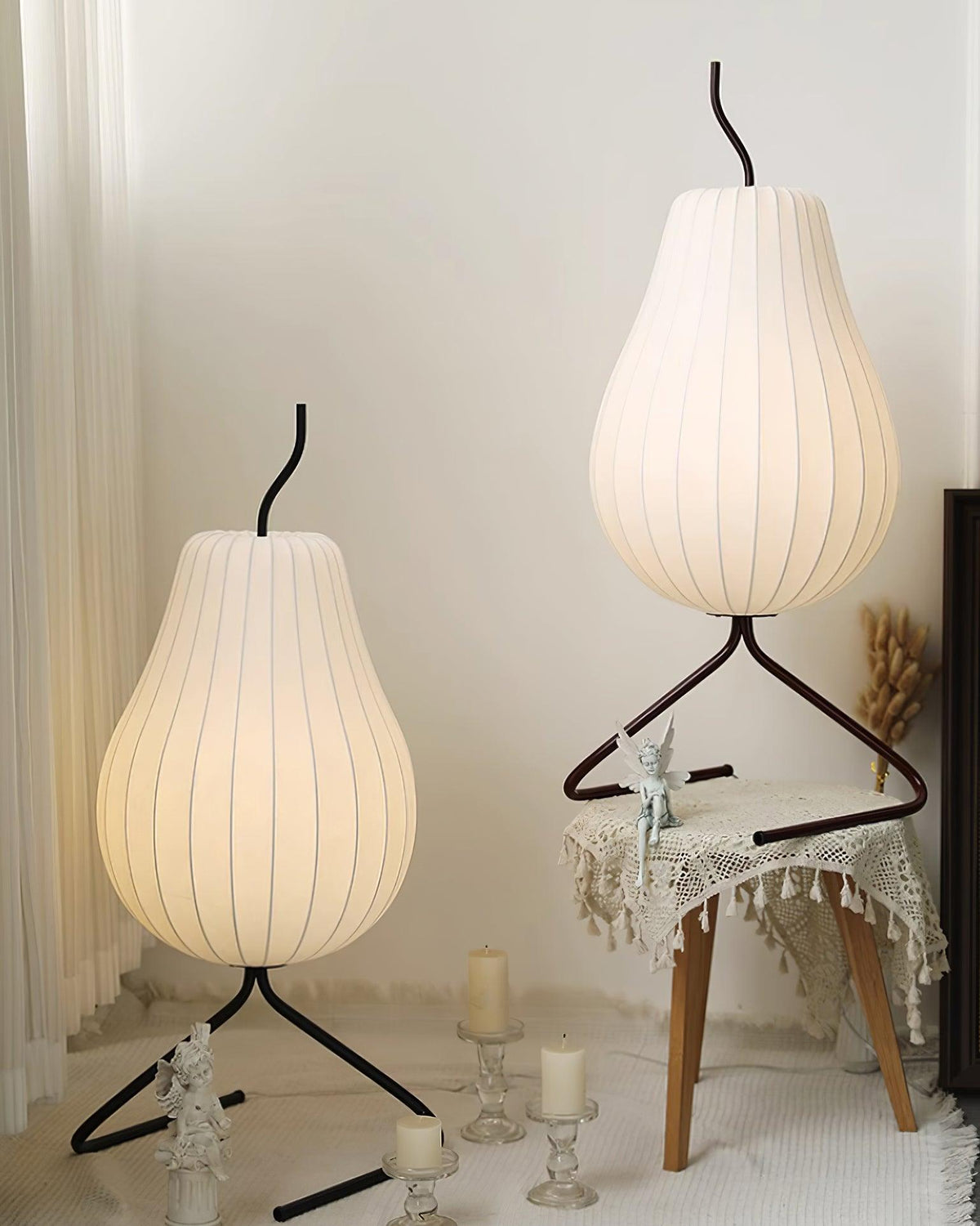 Calerielle minimalistisk pæreformet gulvlampe