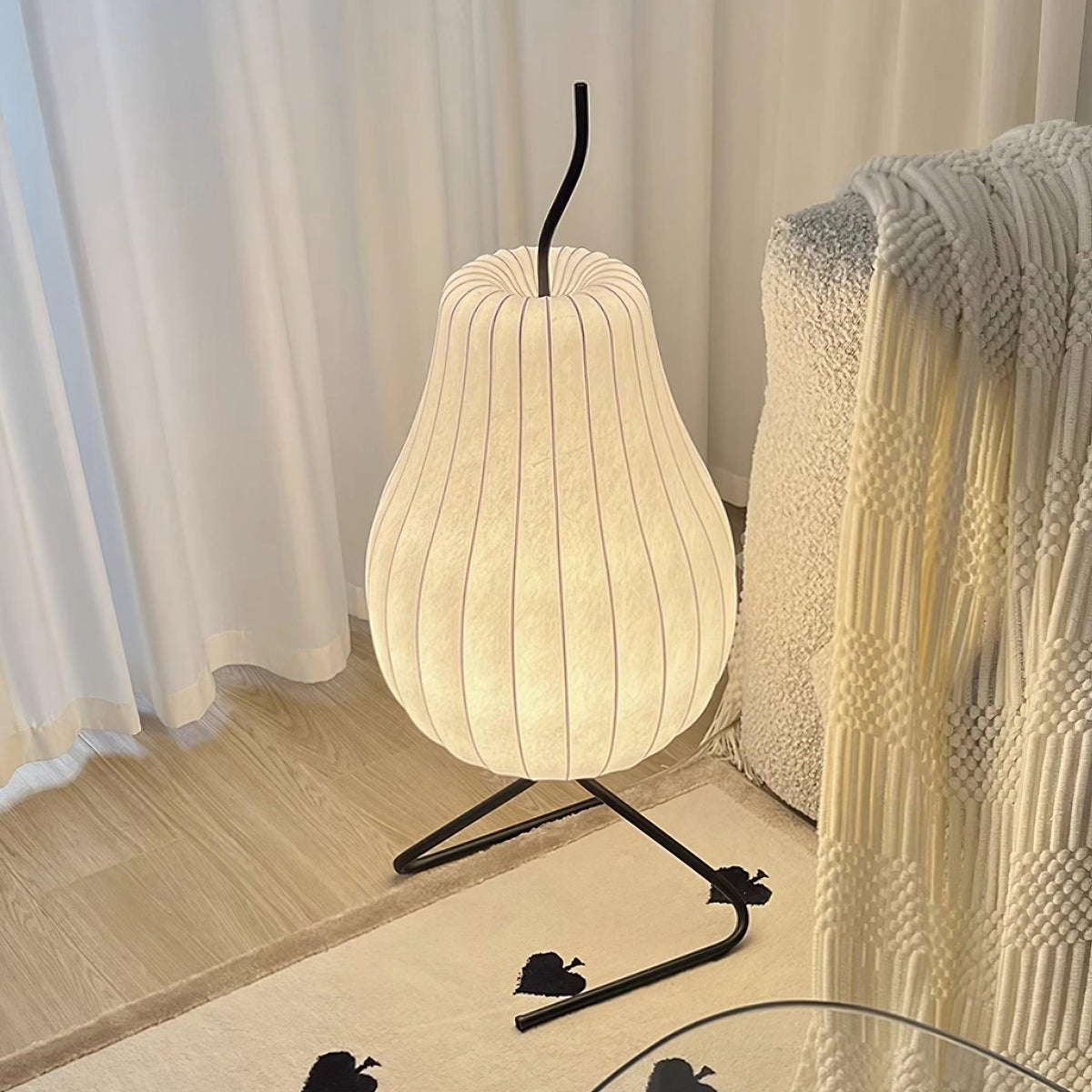 Calerielle minimalistisk pæreformet gulvlampe