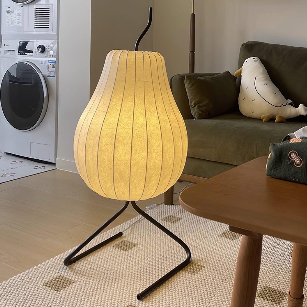 Calerielle minimalistisk pæreformet gulvlampe