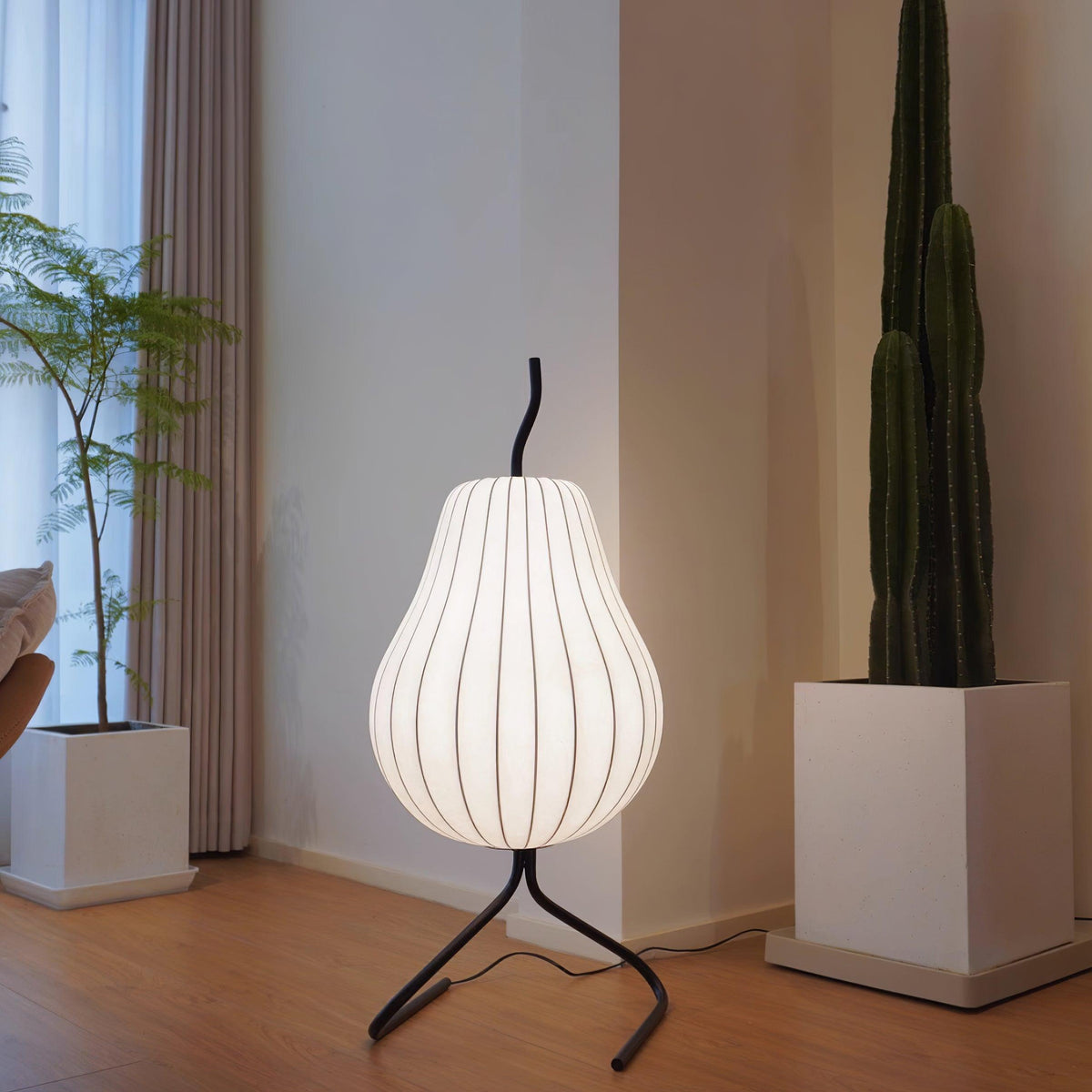 Calerielle minimalistisk pæreformet gulvlampe