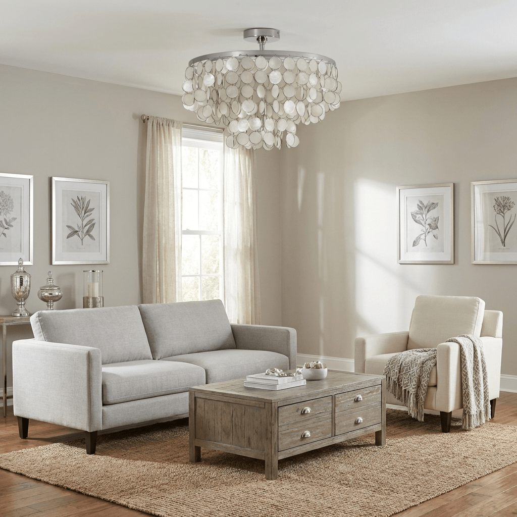 Zephyro Pearl Shell-taklampa