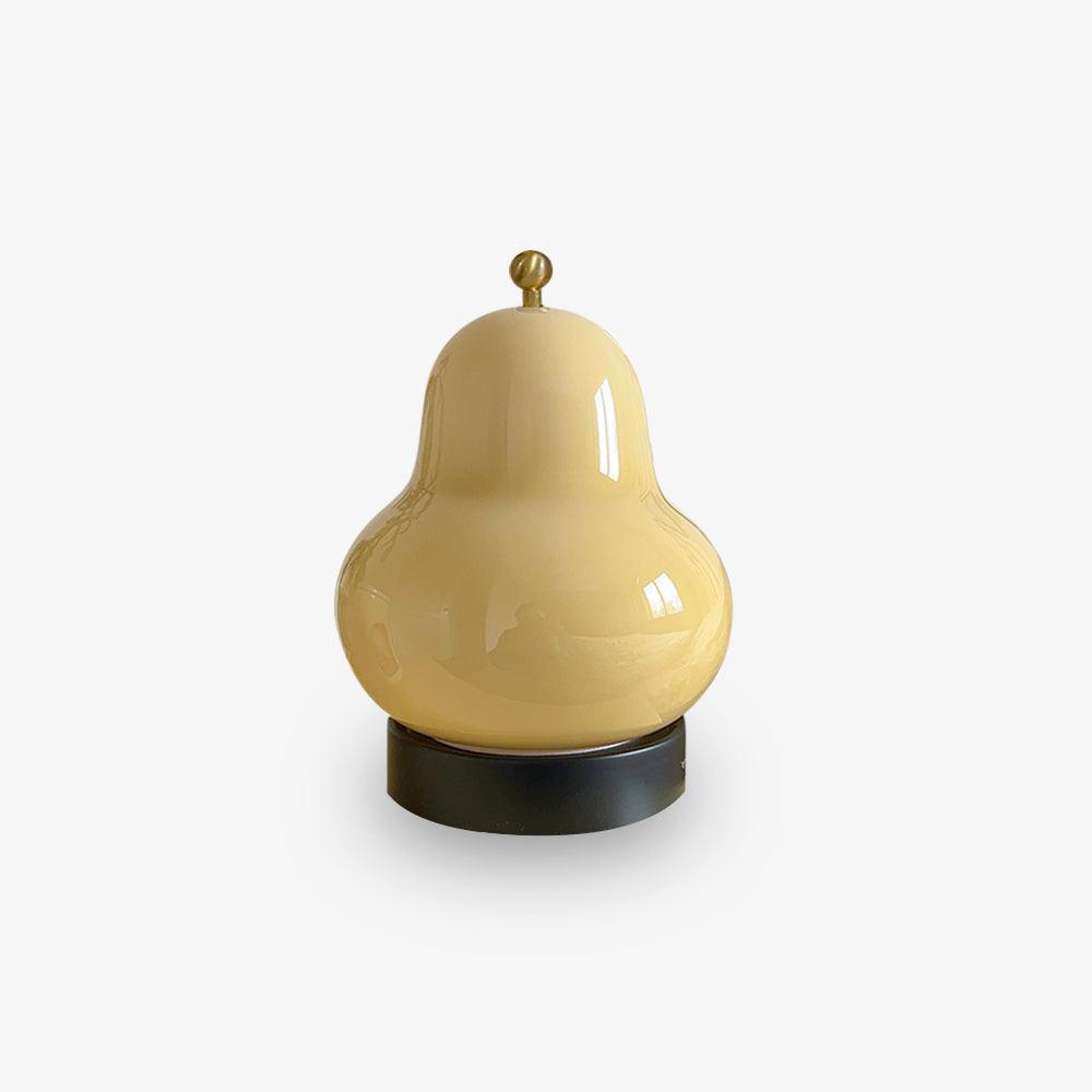 Candeeiro de mesa Lumaic em vidro excêntrico