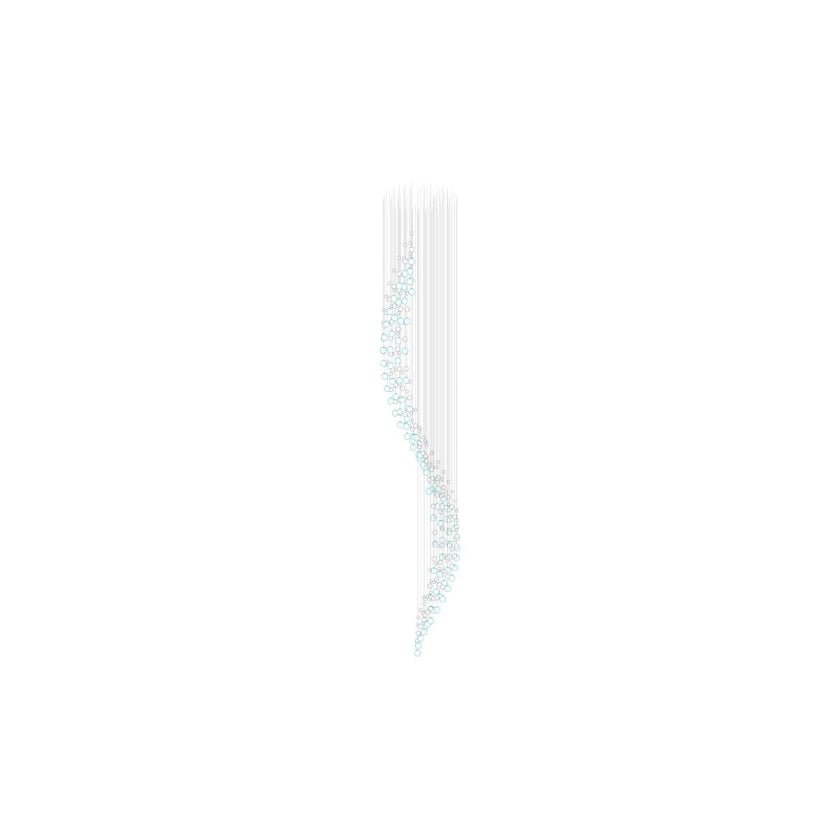 Pearl Veil Couture Cascade -muokattava kattokruunu