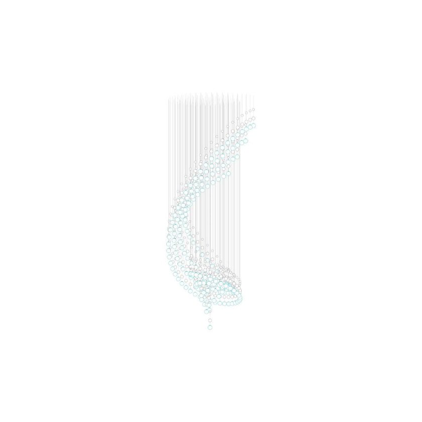 Pearl Veil Couture Cascade -muokattava kattokruunu