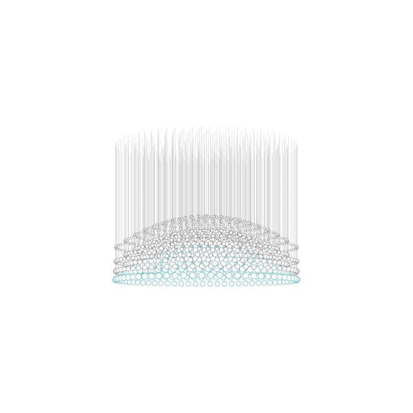 Pearl Veil Couture Cascade -muokattava kattokruunu