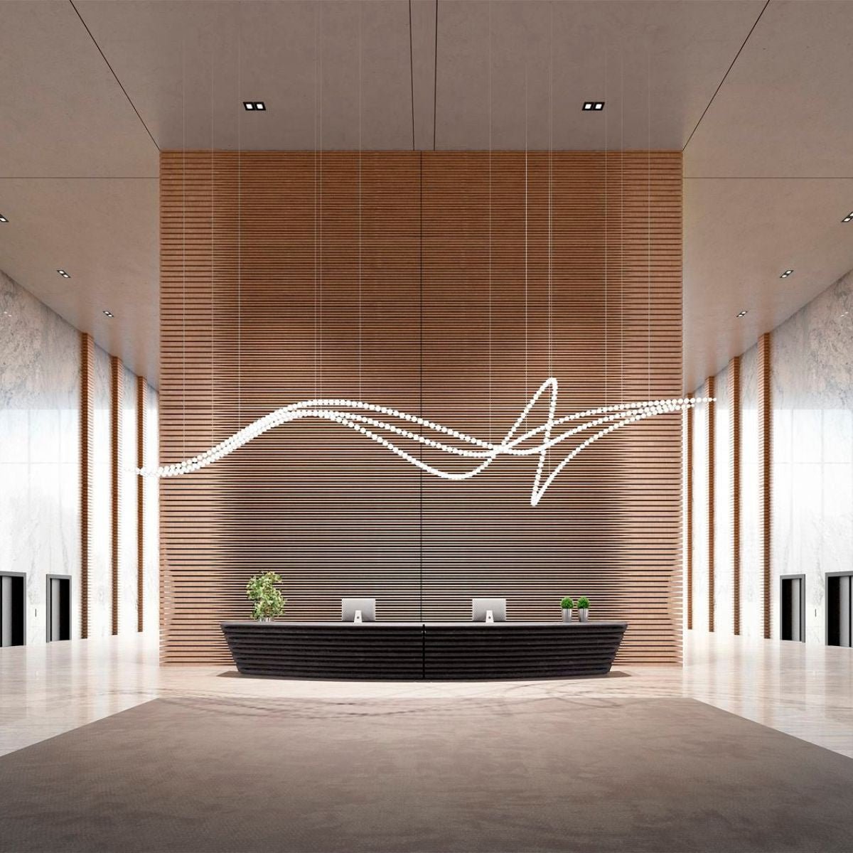 Pearl Symphony Grand Cascade-lysekrone, kan tilpasses