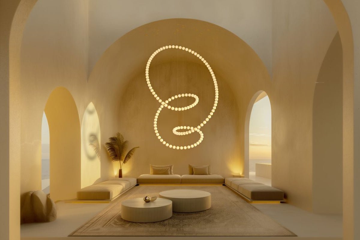 Pearl Symphony Grand Cascade-lysekrone, kan tilpasses