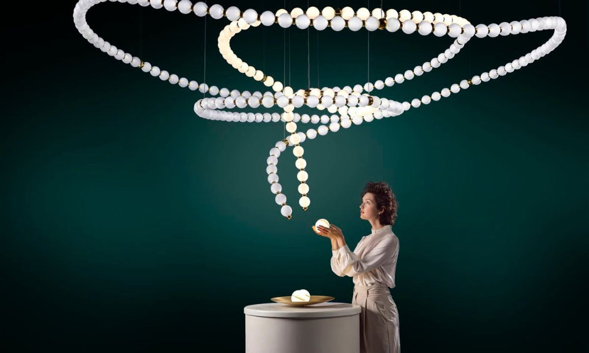 Pearl Symphony Grand Cascade-lysekrone, kan tilpasses