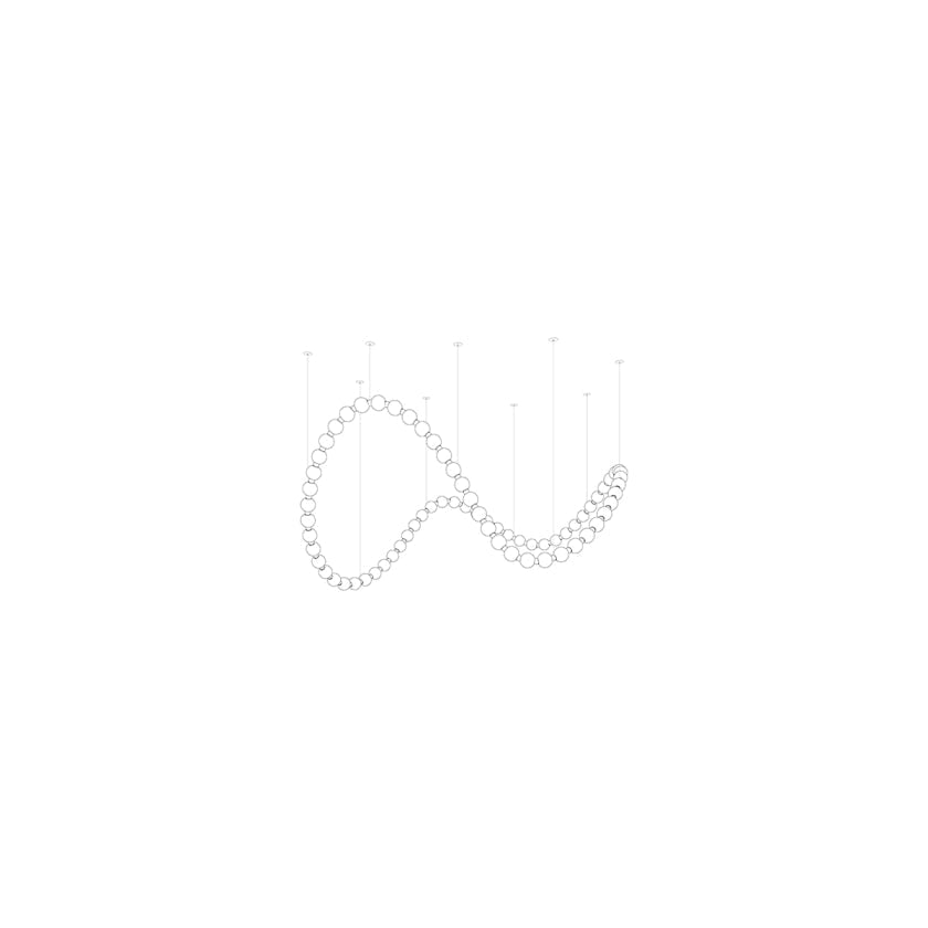Pearl Symphony Grand Cascade-lysekrone, kan tilpasses