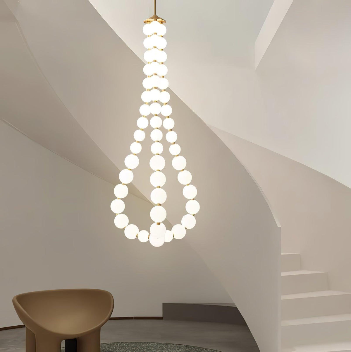Modern minimalistisk akrylkrona med ädelstensdesign