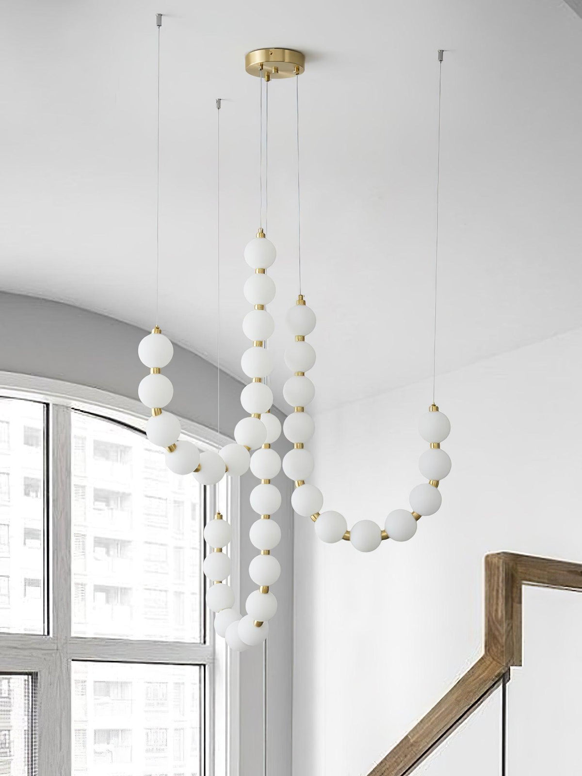 Modern minimalistisk akrylkrona med ädelstensdesign