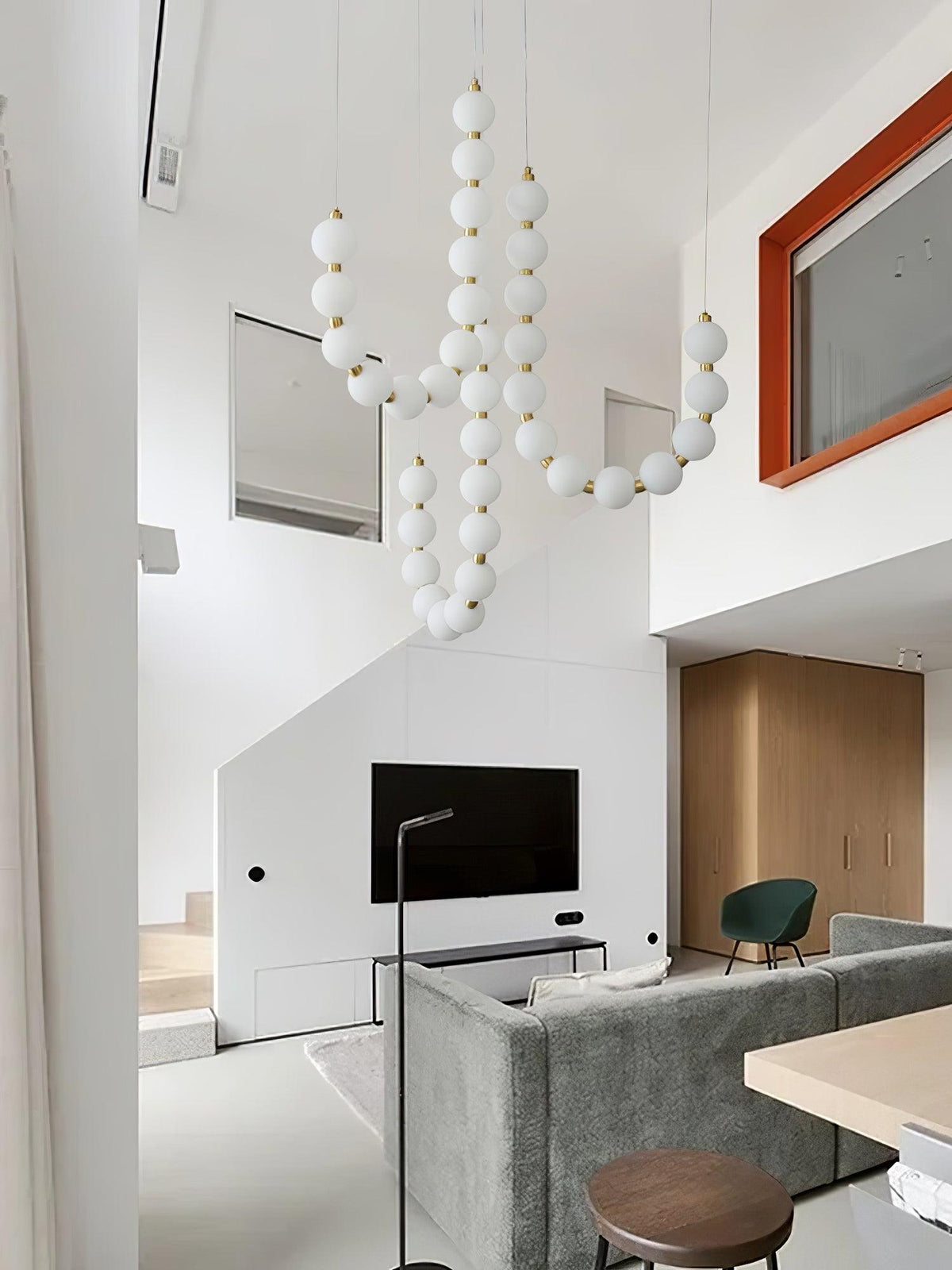 Modern minimalistisk akrylkrona med ädelstensdesign
