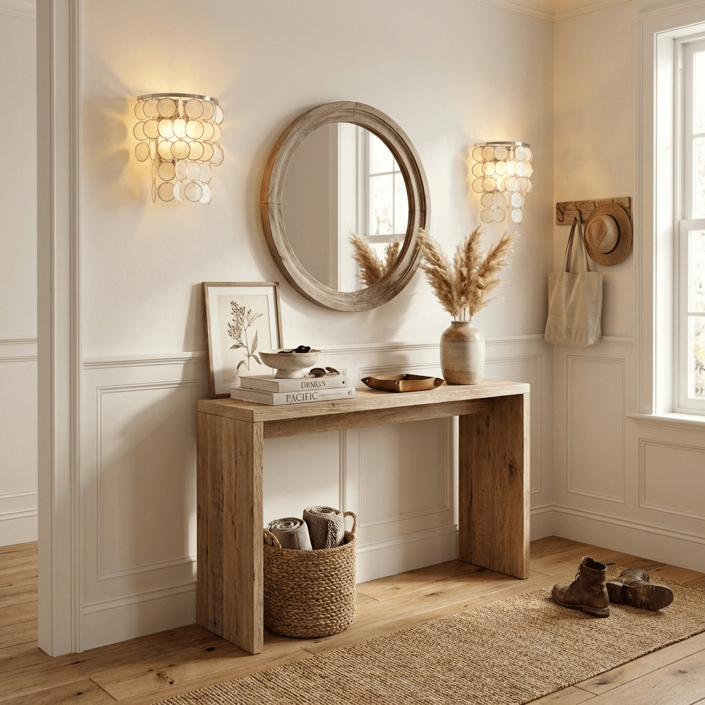 Nacivaine Pearl Shell-vägglampa