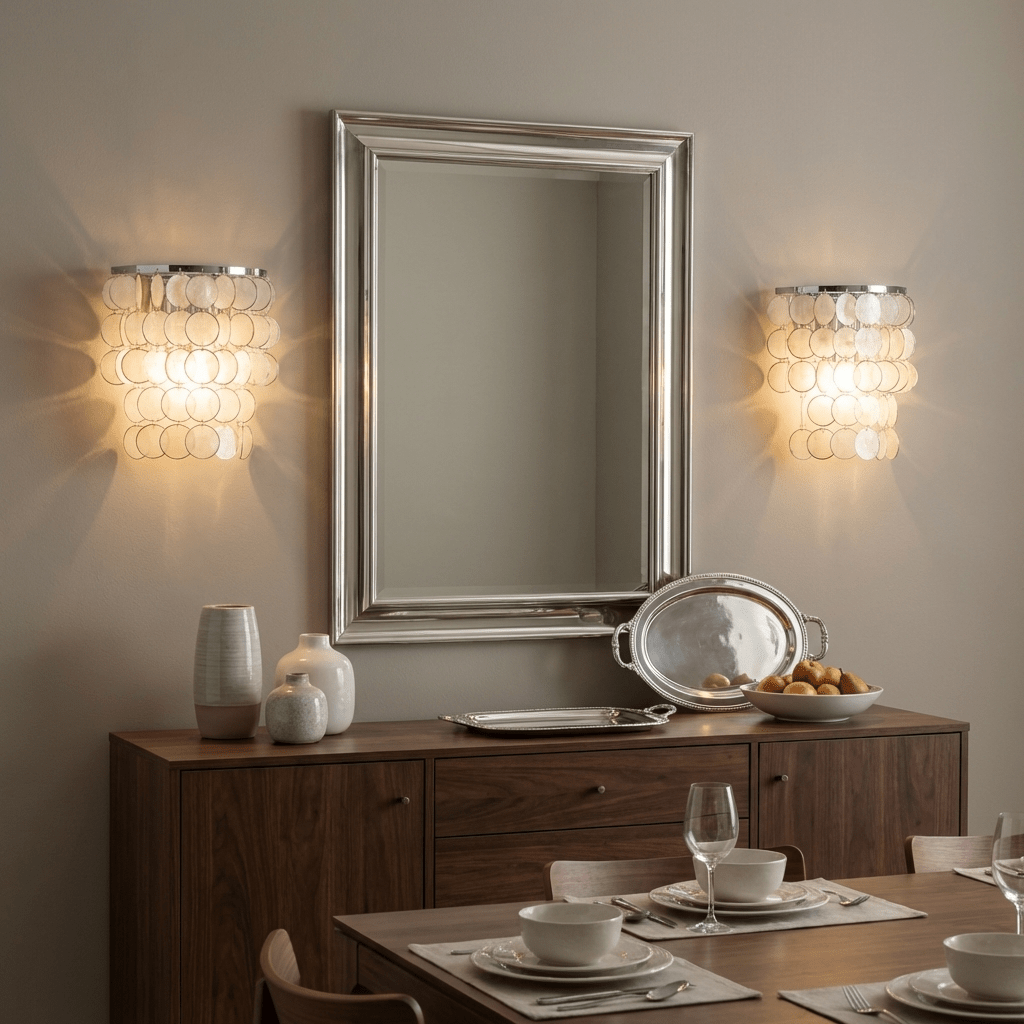 Nacivaine Pearl Shell-vägglampa