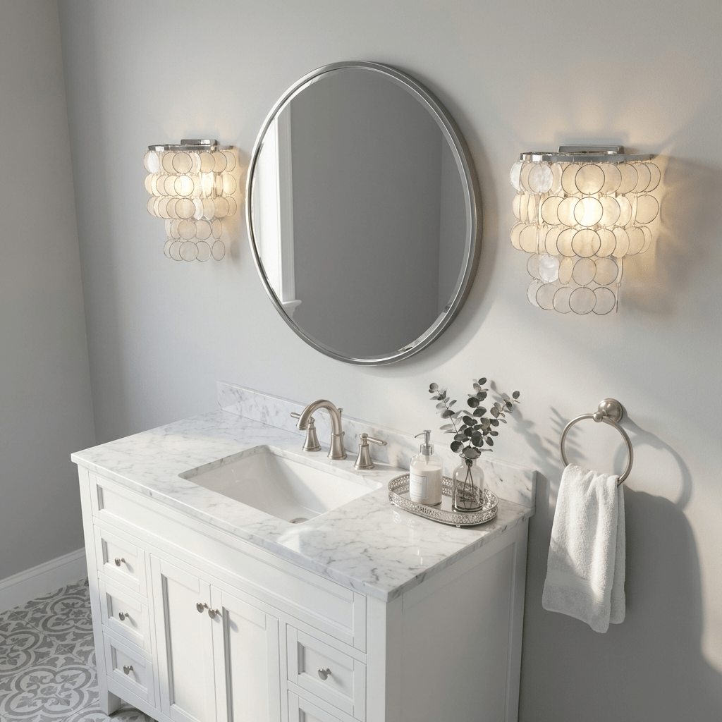 Nacivaine Pearl Shell-vägglampa