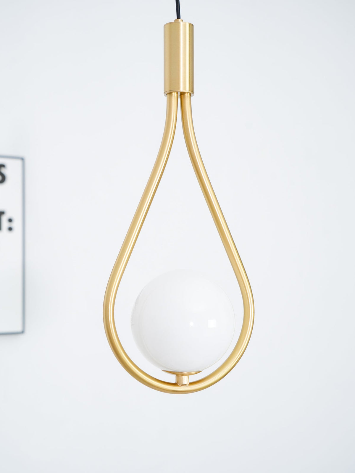 Droplet moderne pendellampe i messing