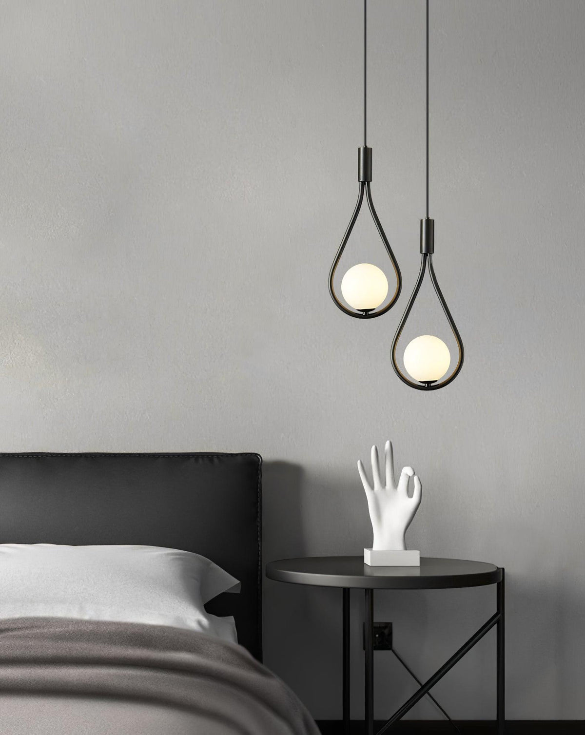 Droplet moderne pendellampe i messing
