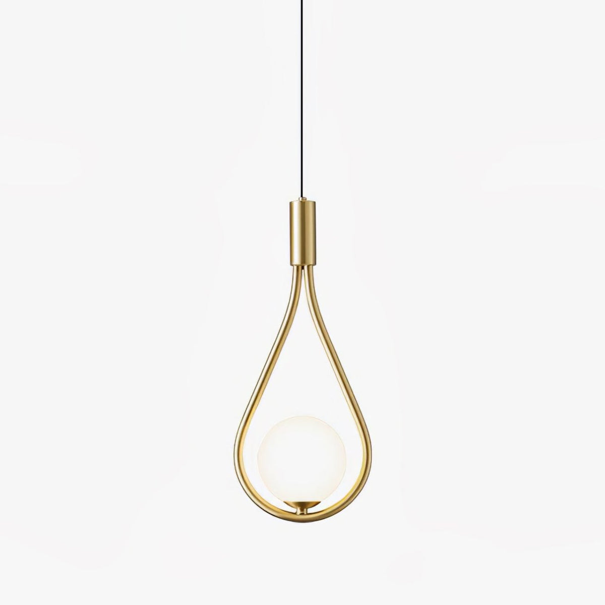 Droplet moderne pendellampe i messing
