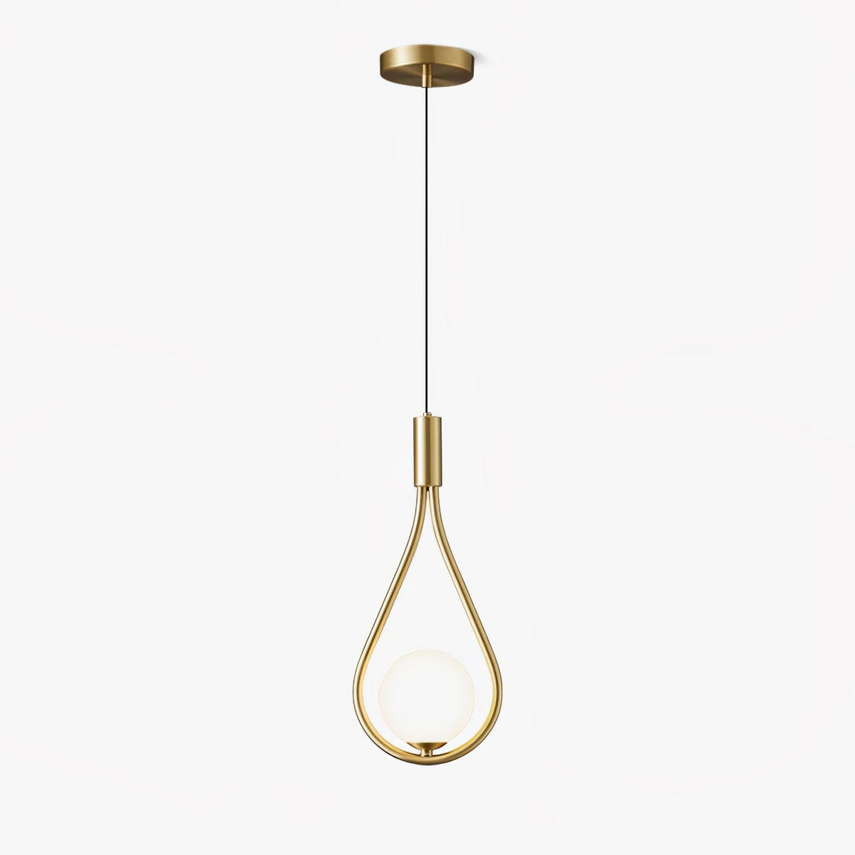 Droplet moderne pendellampe i messing