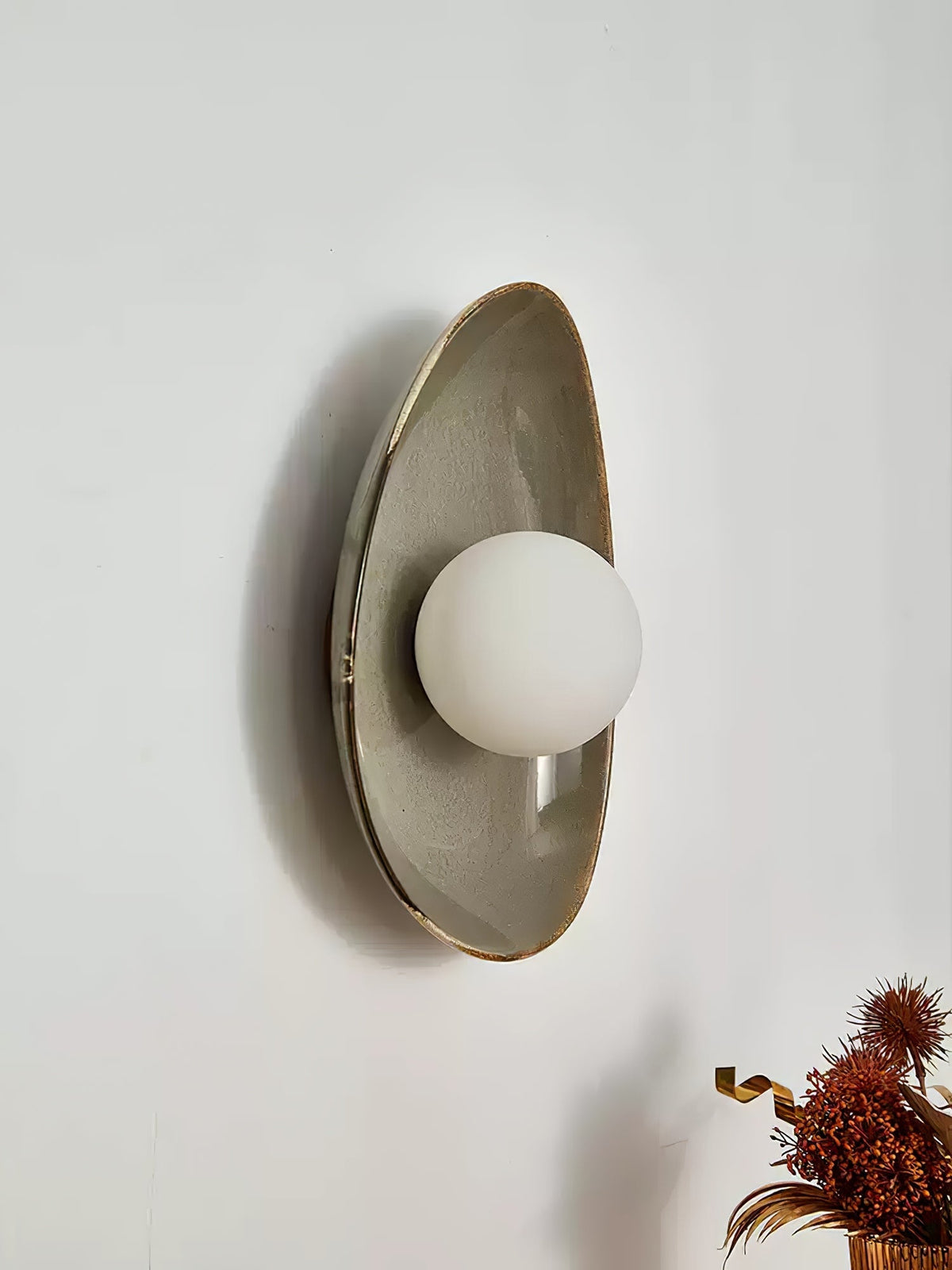 Ertalila elegante keramiske væglampe Pebble Disc