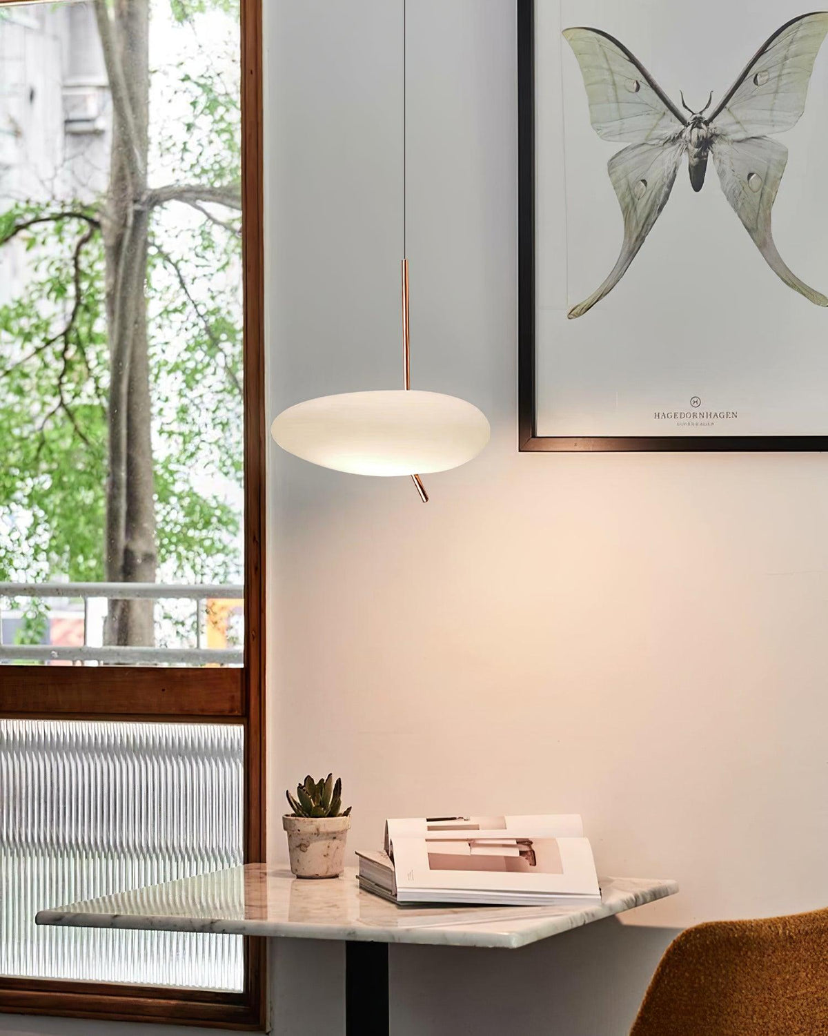 Velarena moderne pendellampe i glas