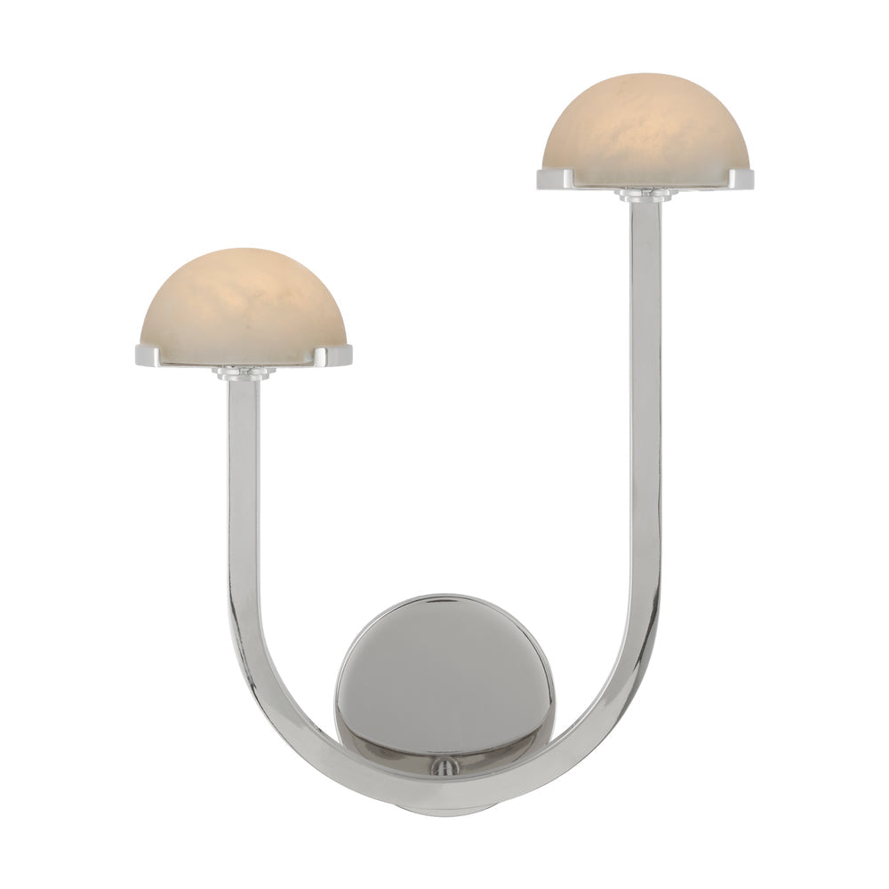 Vitalira dubbel vägglampa i alabaster