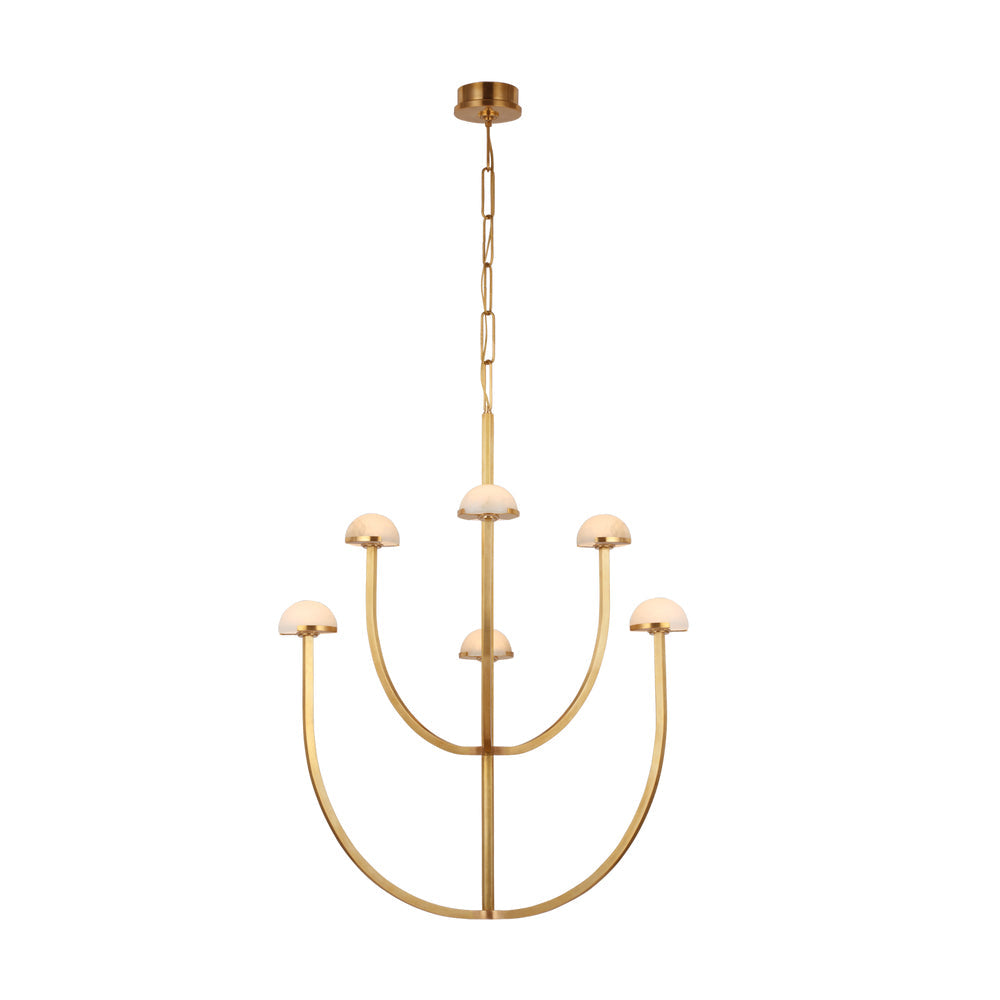 Pedra Ljuskrona Alabaster Minimalistisk Båge Geometri