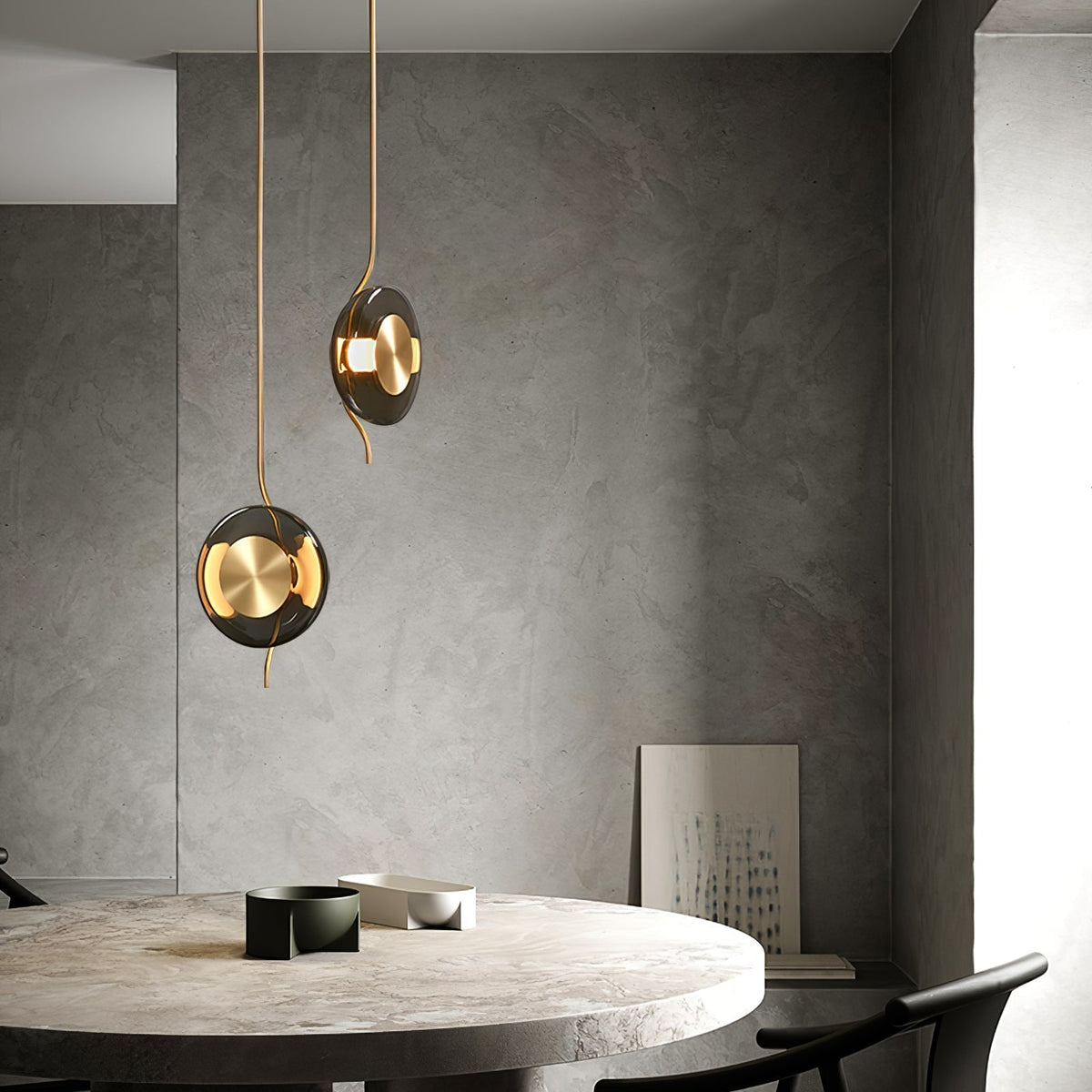 Umirus moderne minimalistisk pendellampe i glas