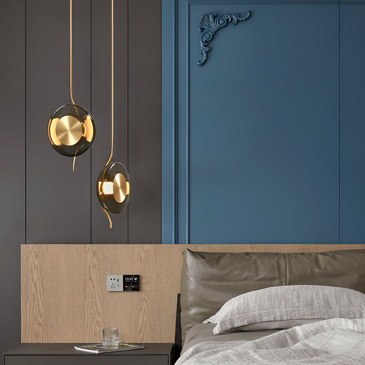 Umirus moderne minimalistisk pendellampe i glas