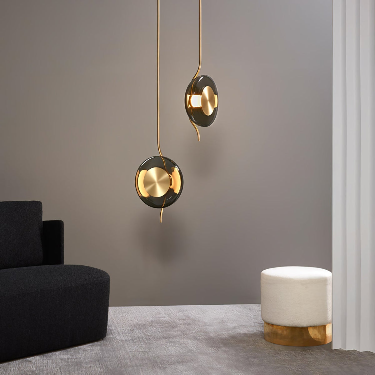 Umirus moderne minimalistisk pendellampe i glas