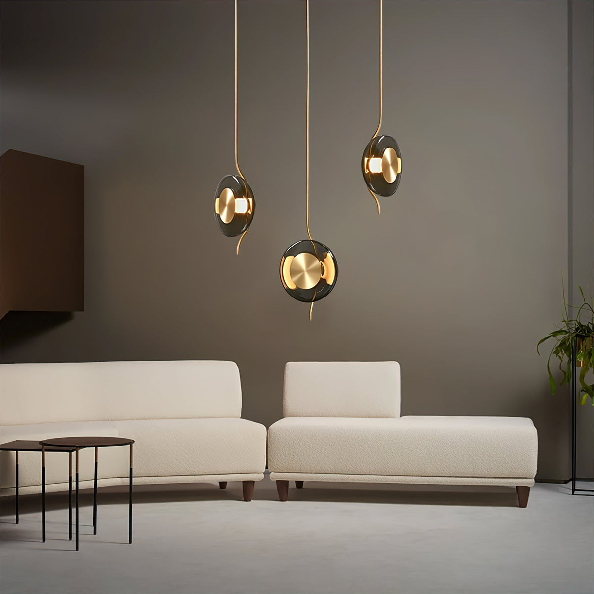 Umirus moderne minimalistisk pendellampe i glas